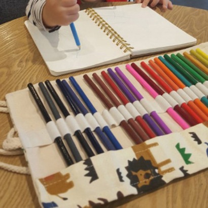 24색 색연필 + 롤필통, 원룸만들기